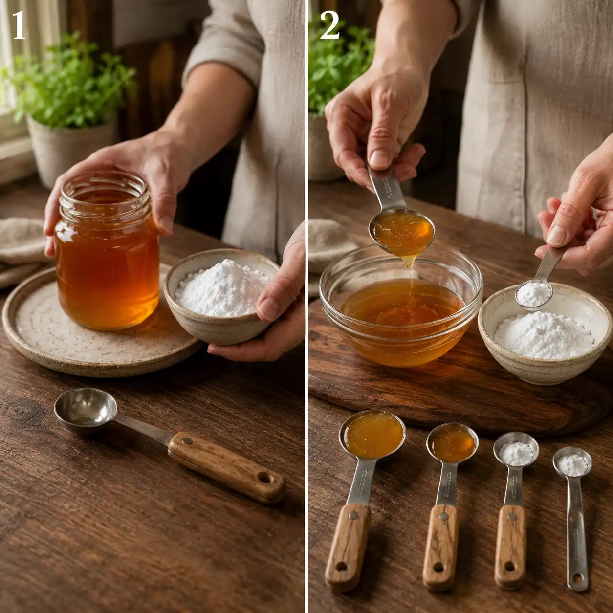 honey and baking soda trick preparation