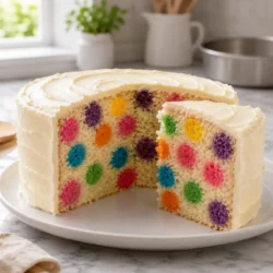 viral dot cake recipe featured image