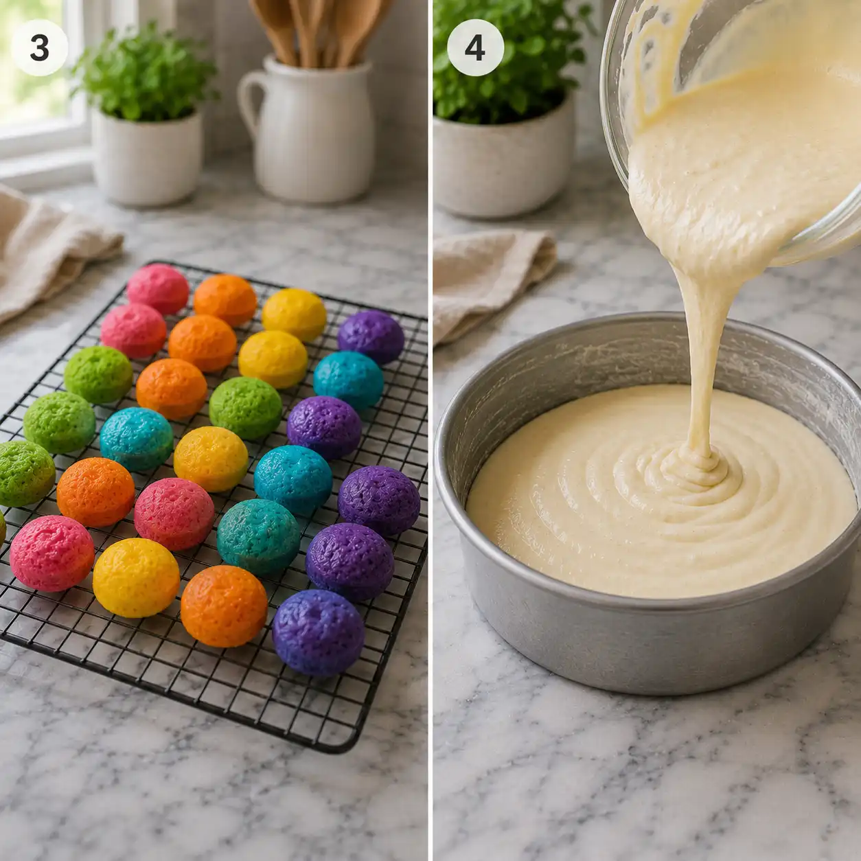 viral dot cake final dish