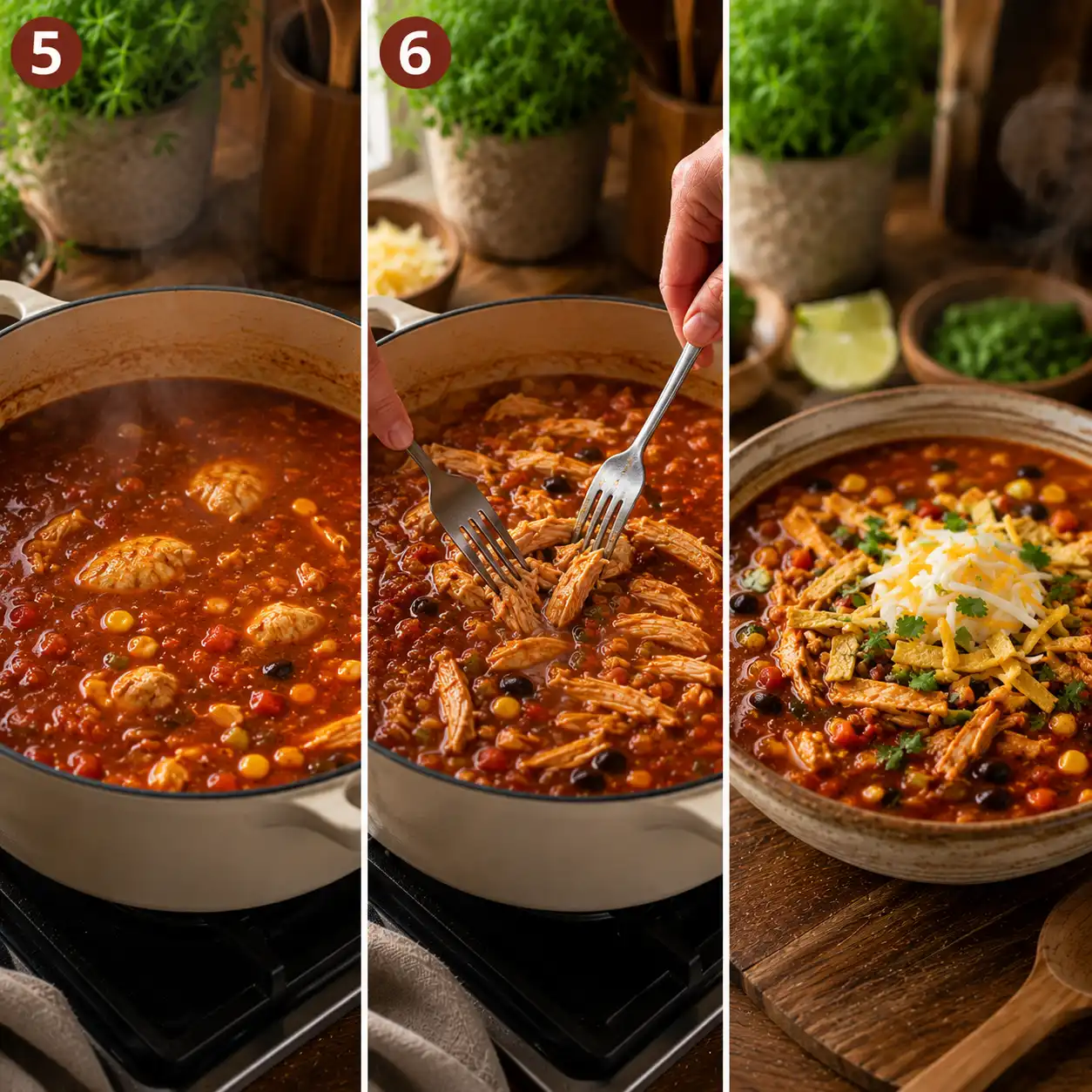 chicken enchilada recipe soup final dish