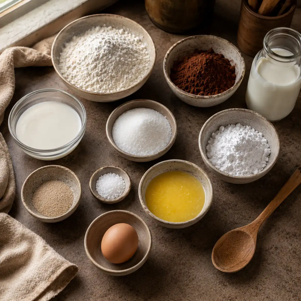 glazed chocolate donut ingredients