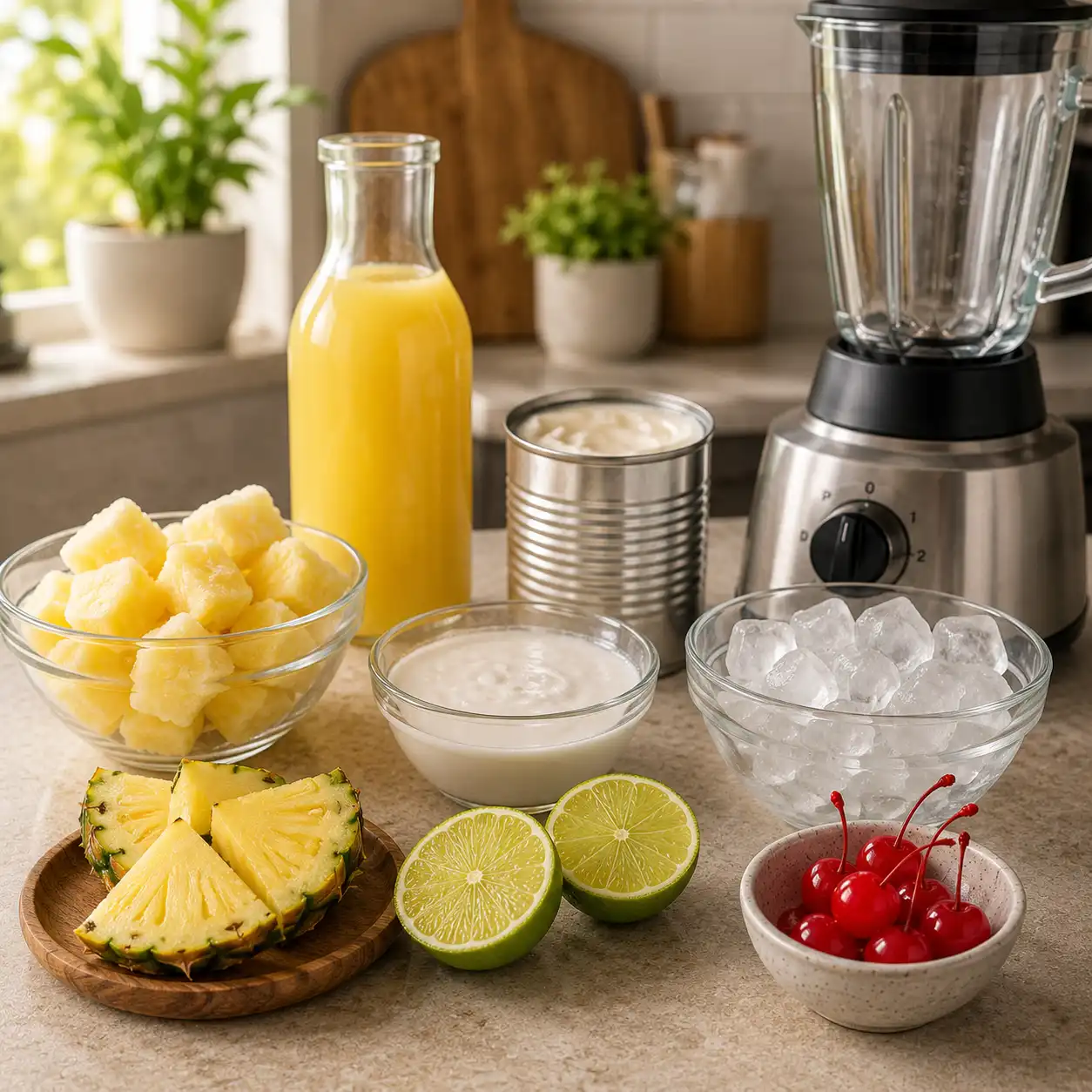 Virgin pina colada ingredients