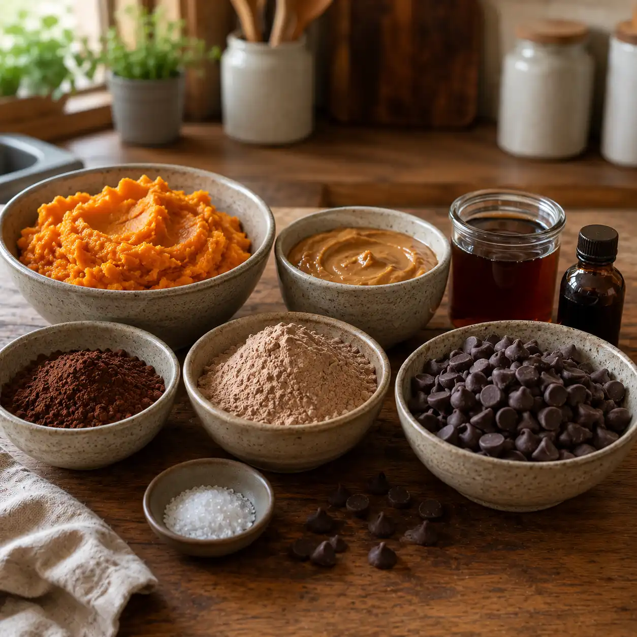 high protein sweet potato brownies ingredients
