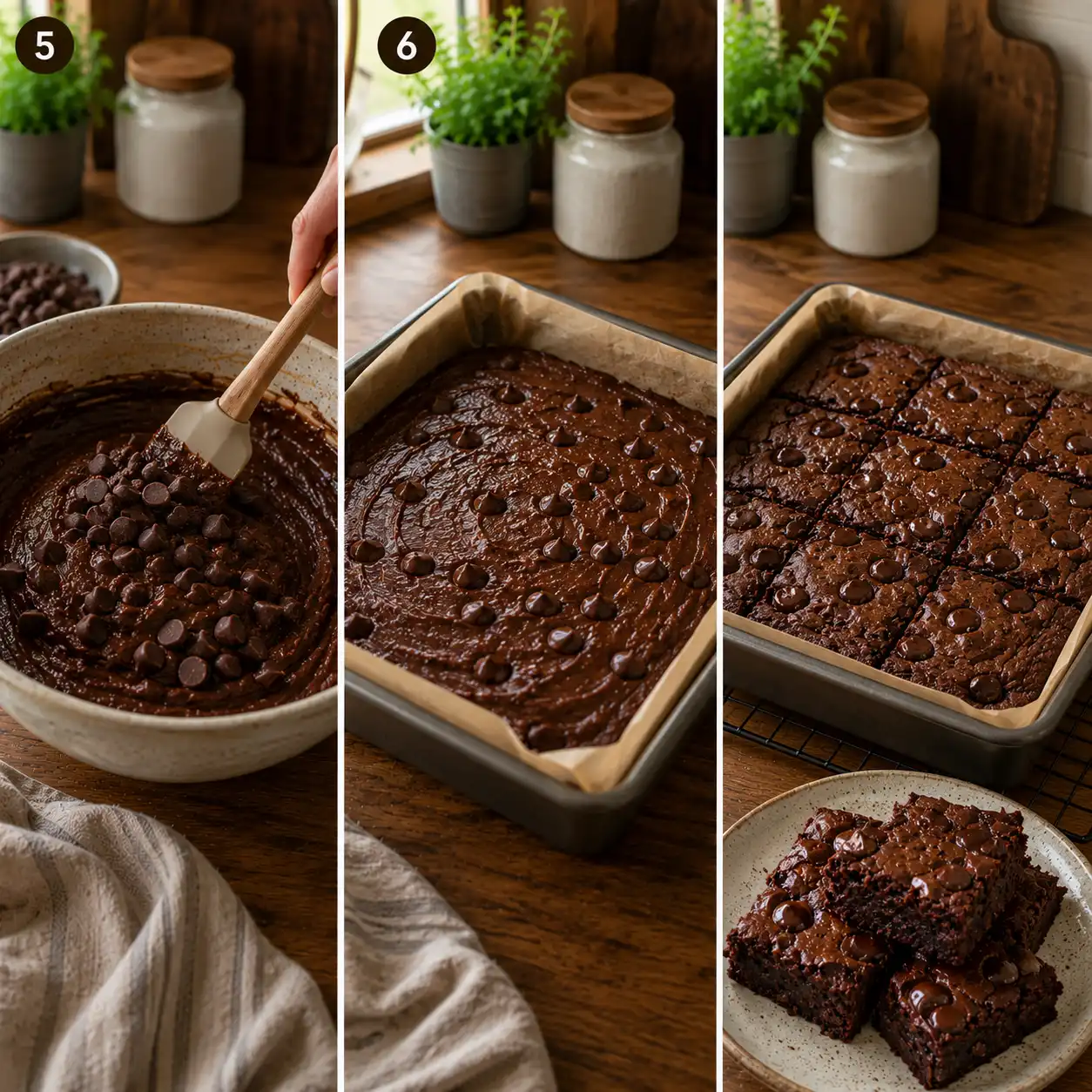 high protein sweet potato brownies final dish