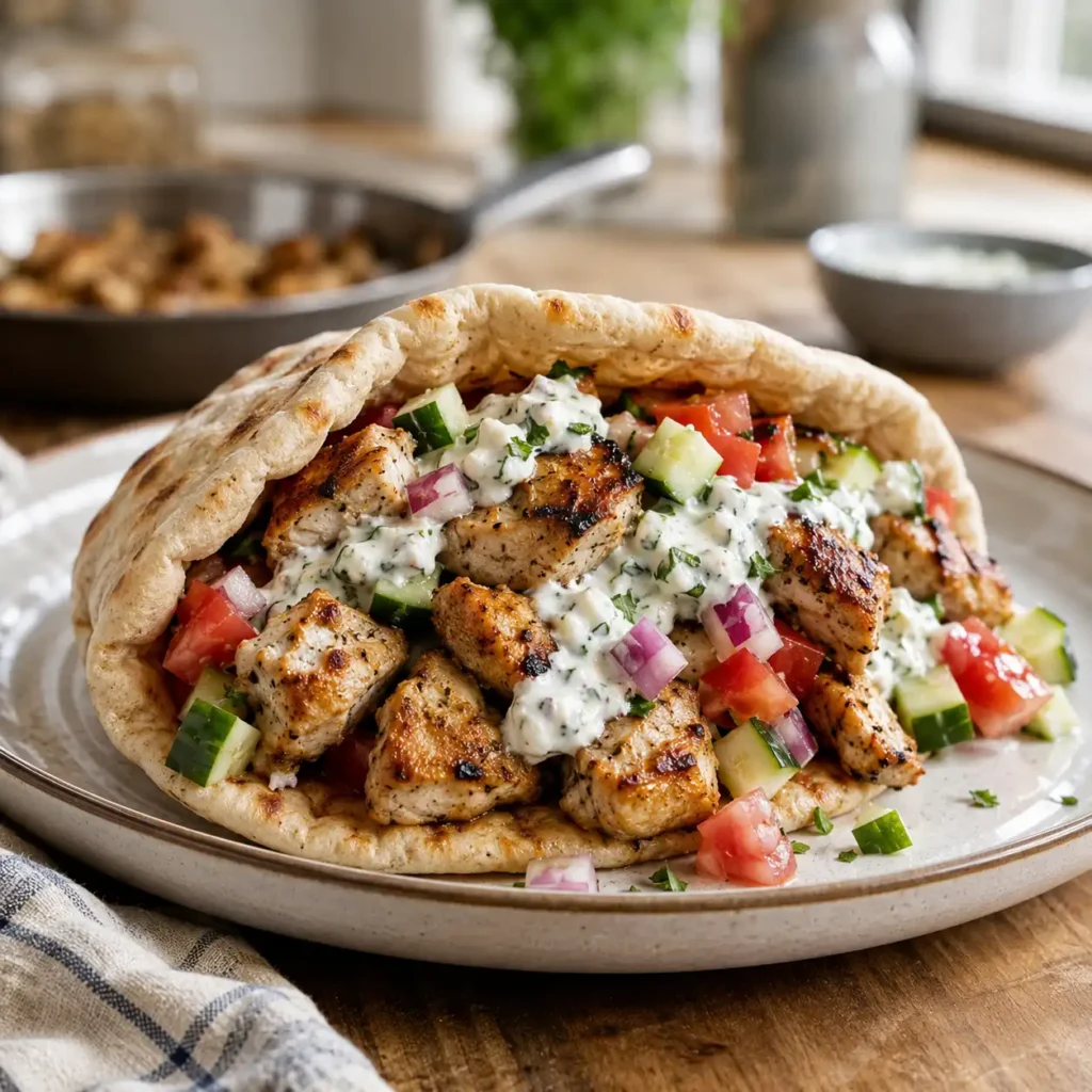 Mediterranean Chicken Pita recipe featured image