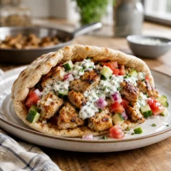Mediterranean Chicken Pita recipe featured image
