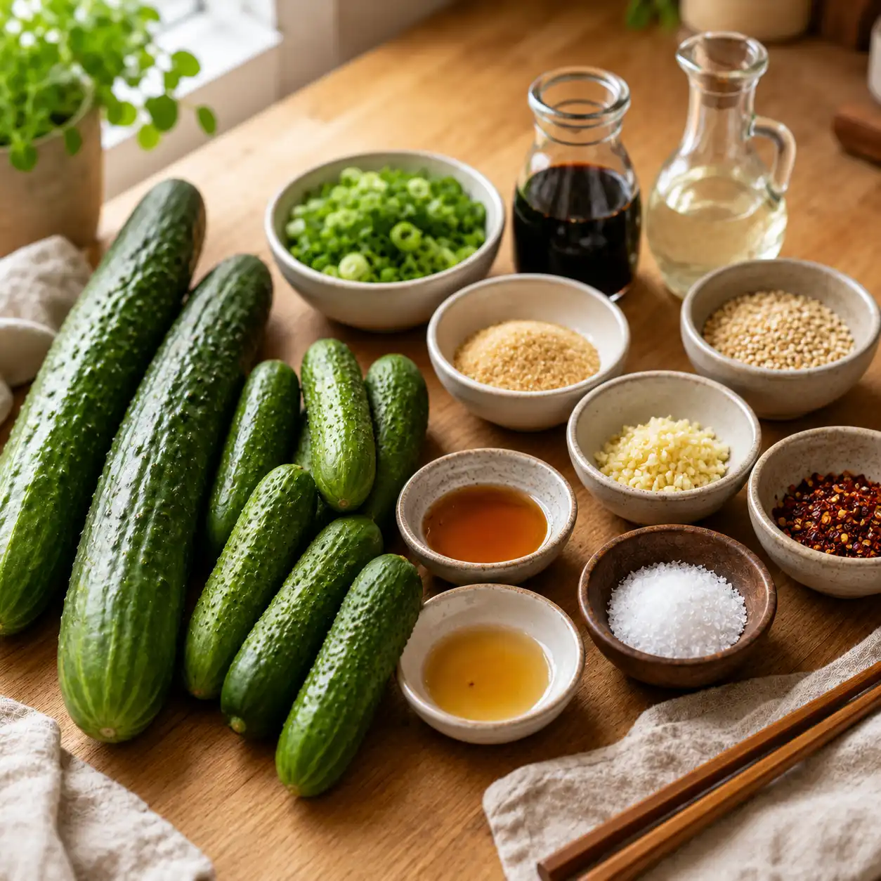 quick asian cucumber salad recipe ingredients