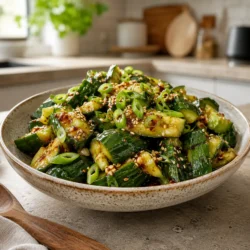 spicy cucumber salad recipe recipe featured image