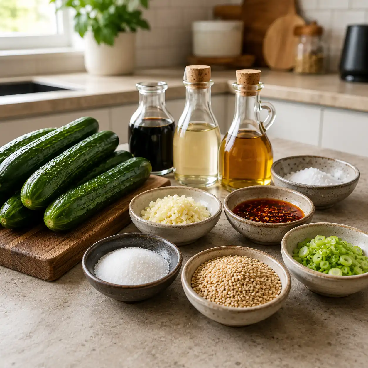 spicy cucumber salad recipe ingredients