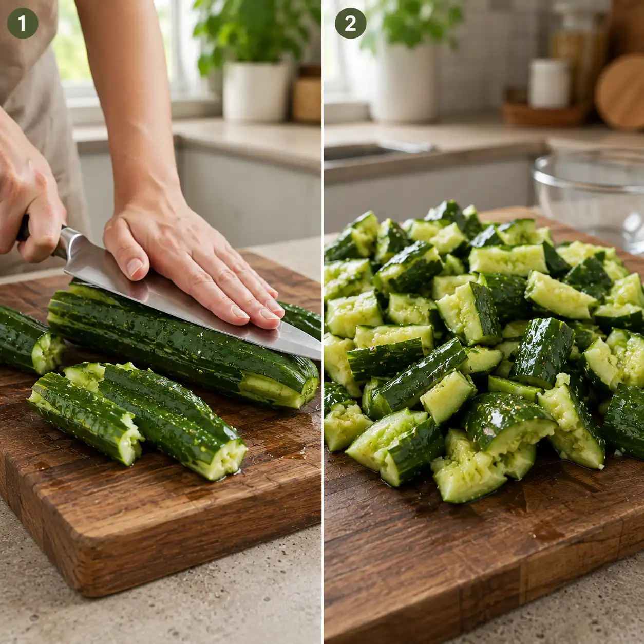 spicy cucumber salad recipe preparation