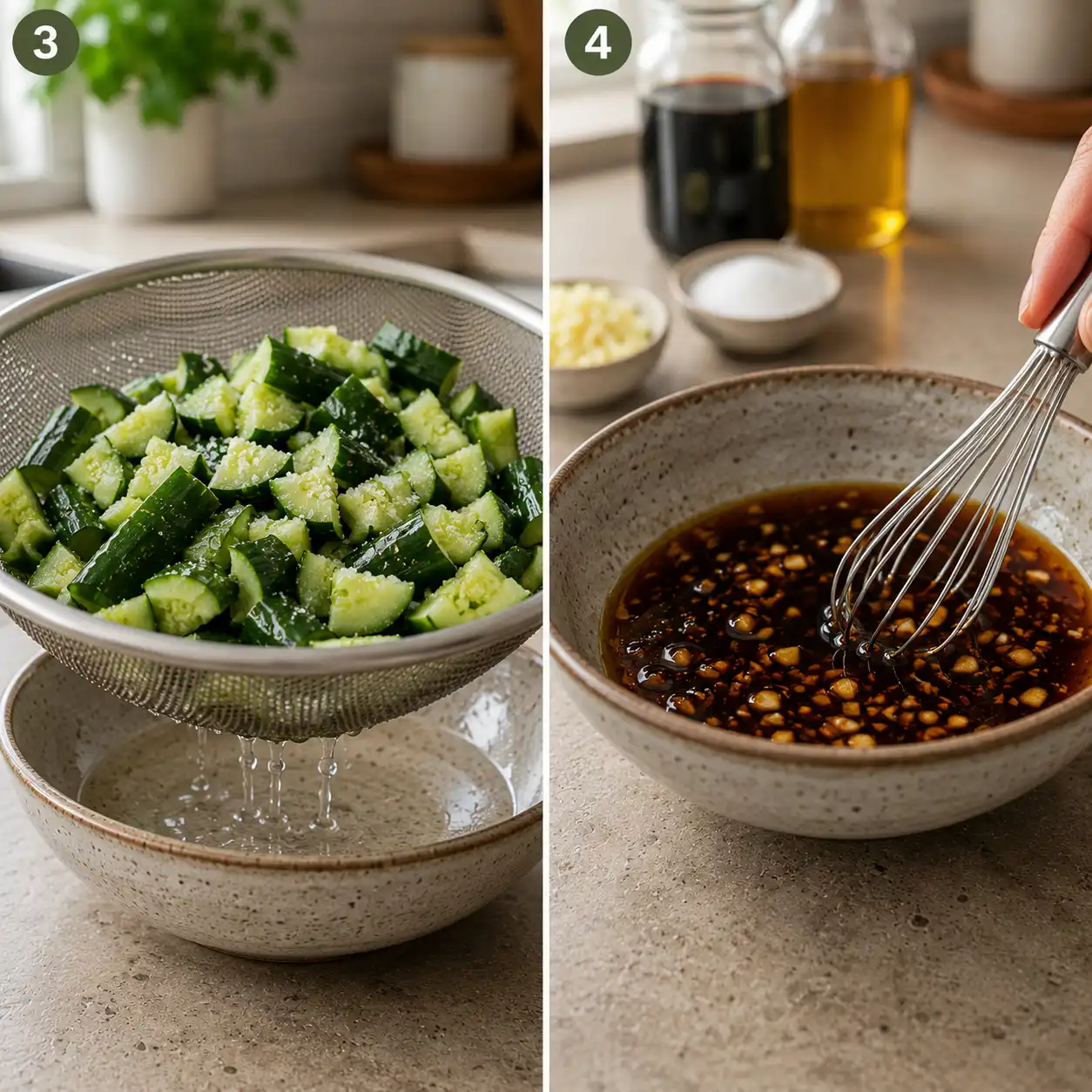 spicy cucumber salad recipe final dish