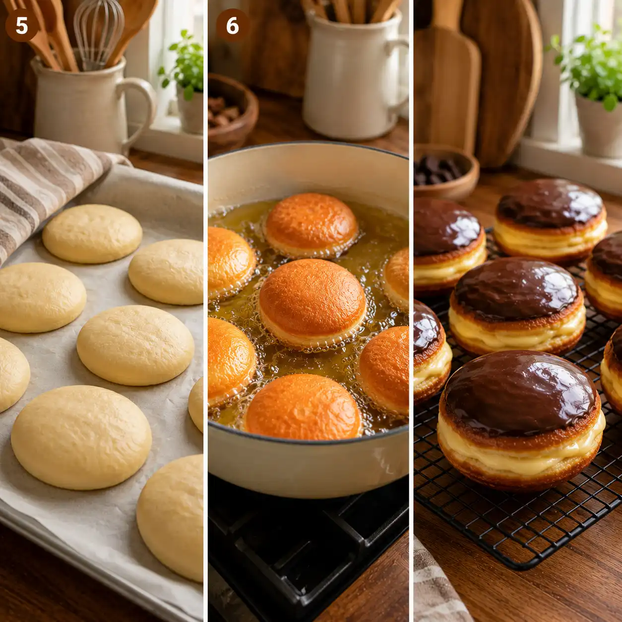 boston cream donut final dish