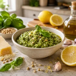 lemon pesto recipe featured image