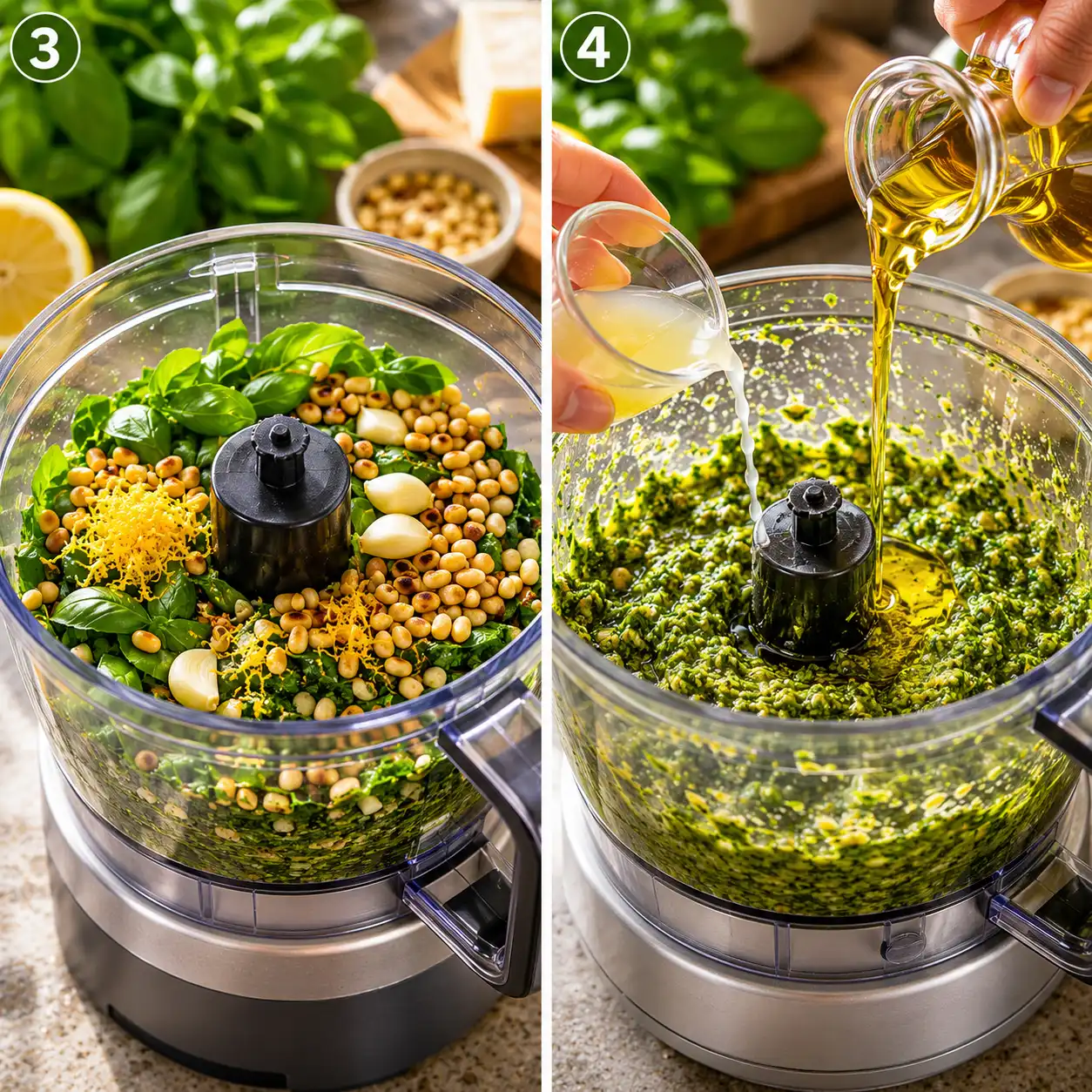 lemon pesto final dish
