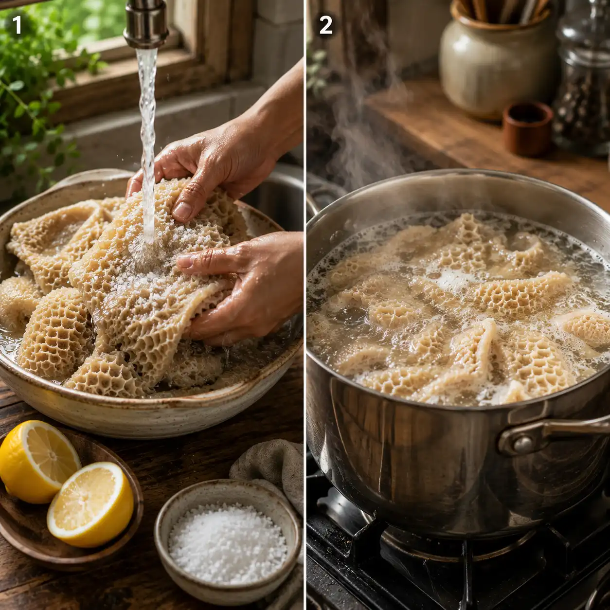tripe meat preparation