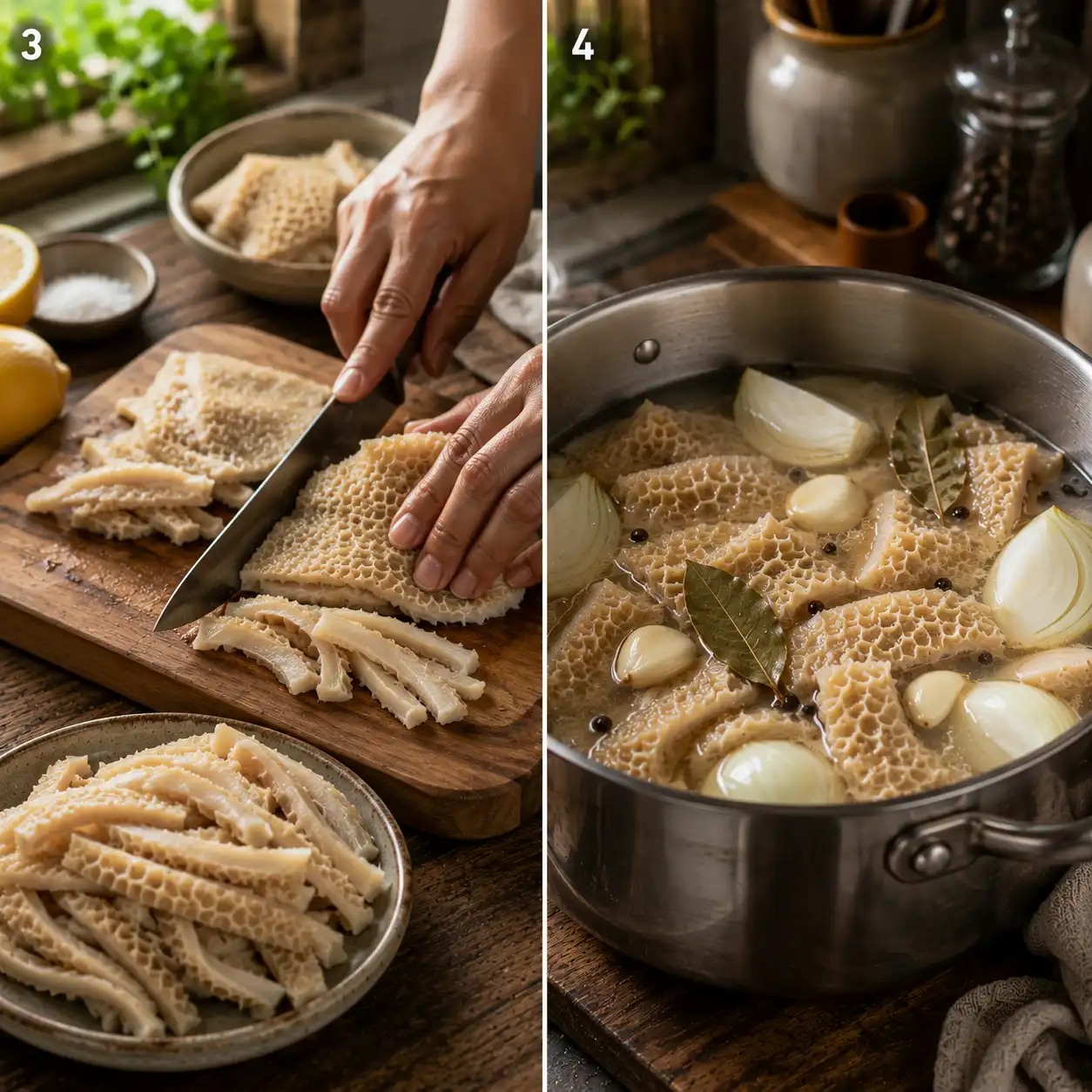 tripe meat final dish