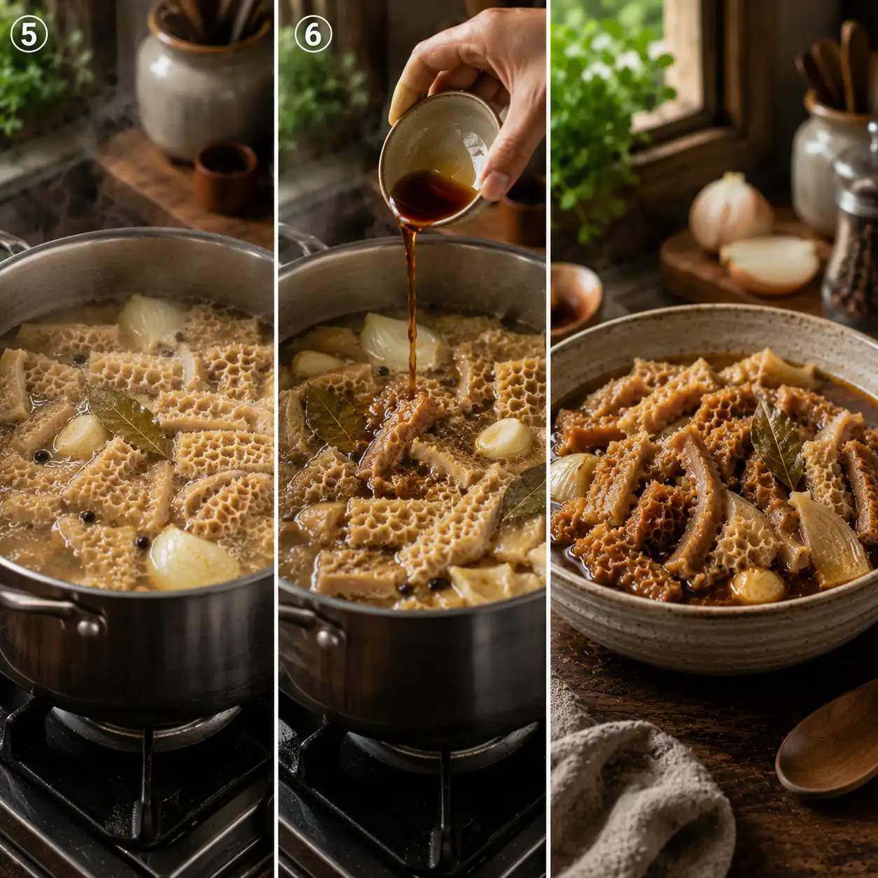 tripe meat final dish