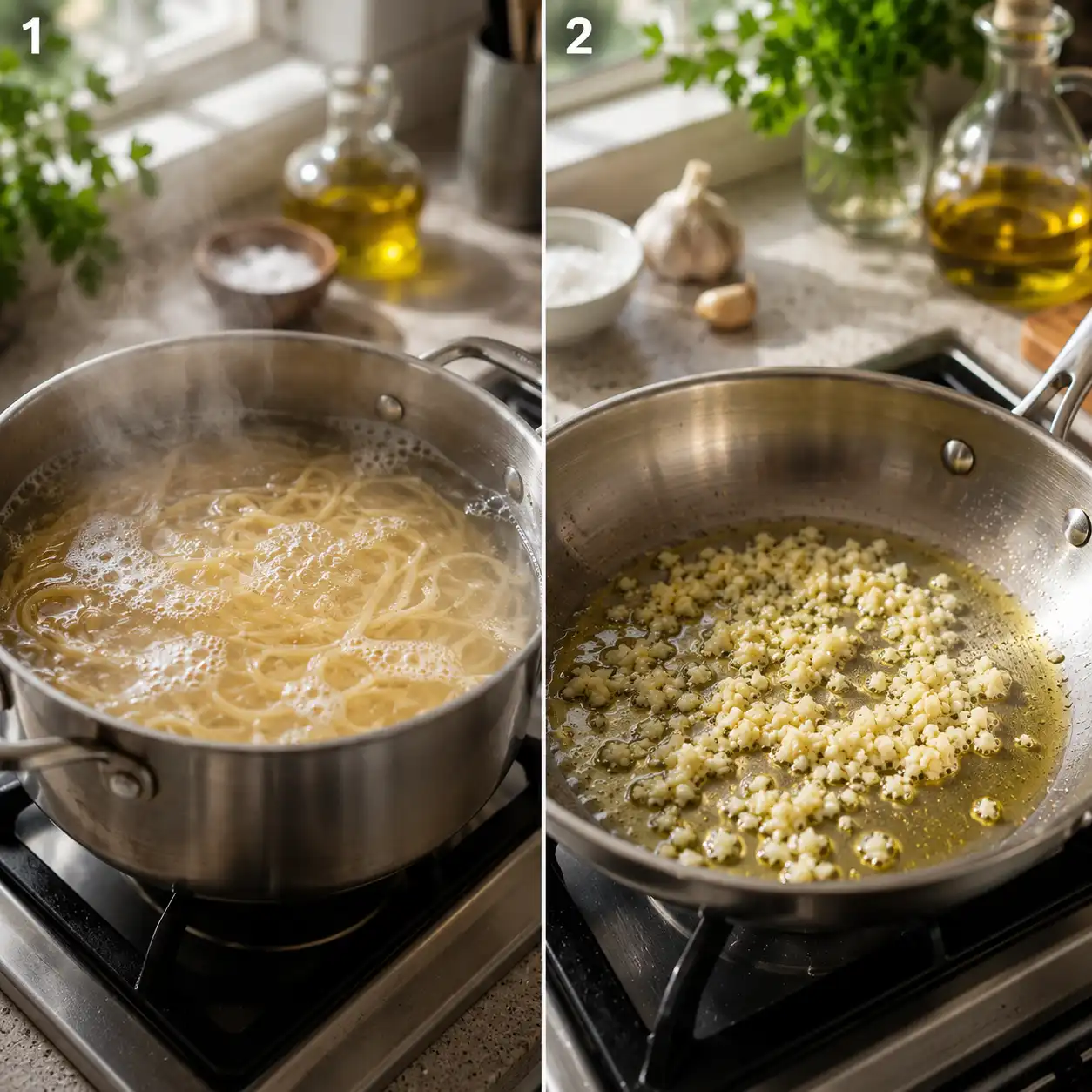 greek yogurt pasta sauce preparation