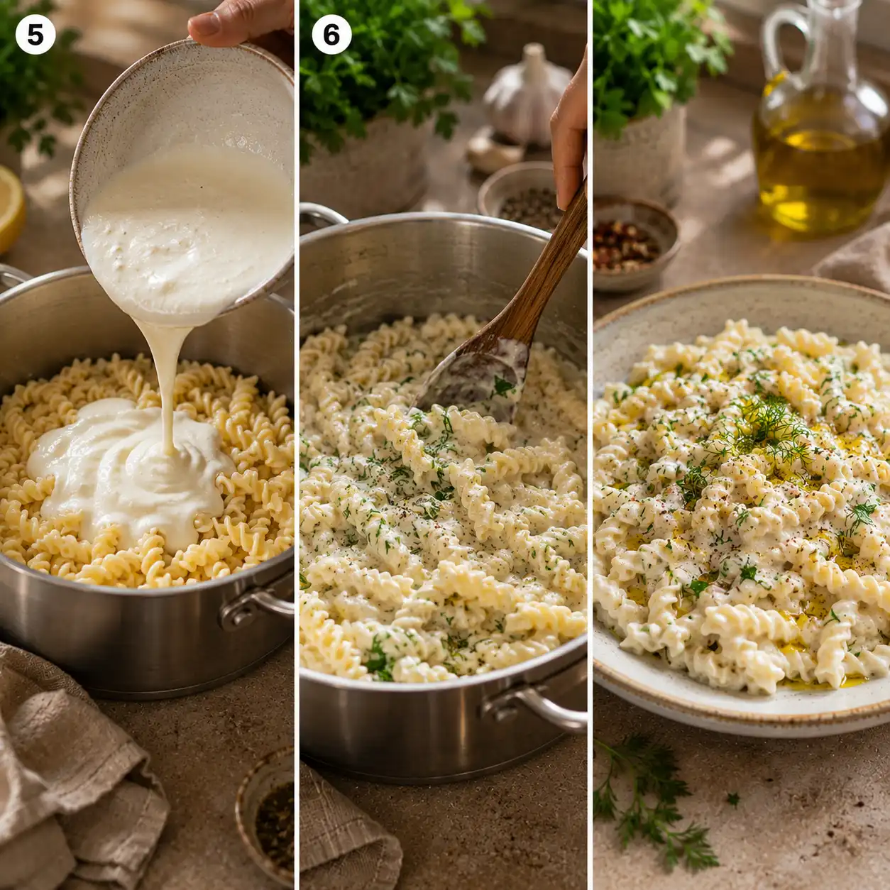 yogurt noodles final dish