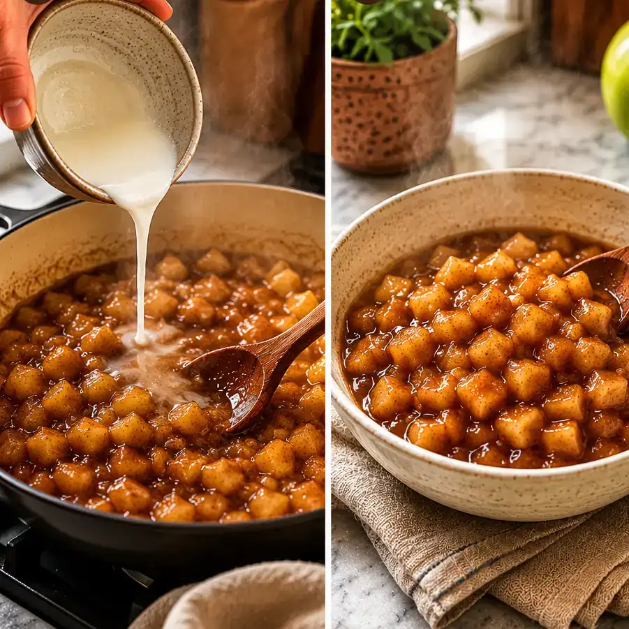 apple cinnamon roll filling recipe final dish