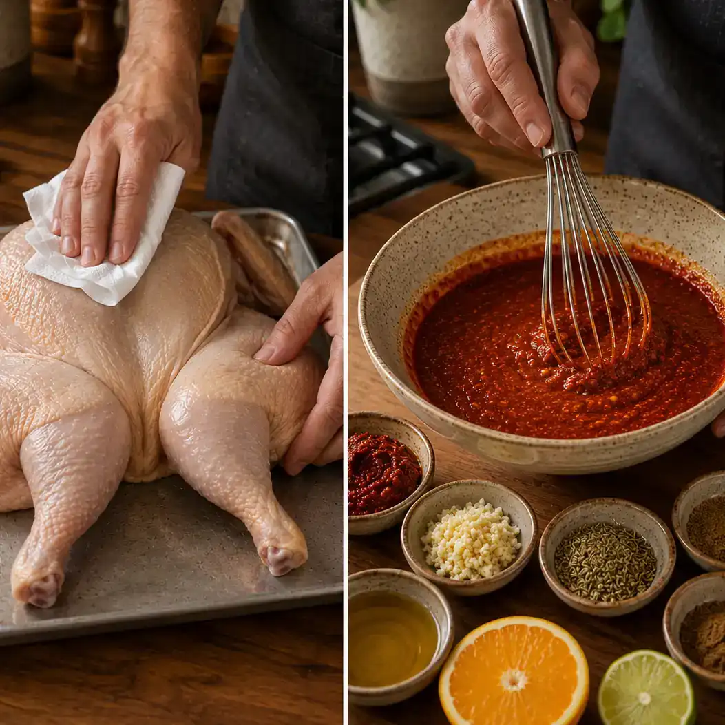 Pollo Asado preparation
