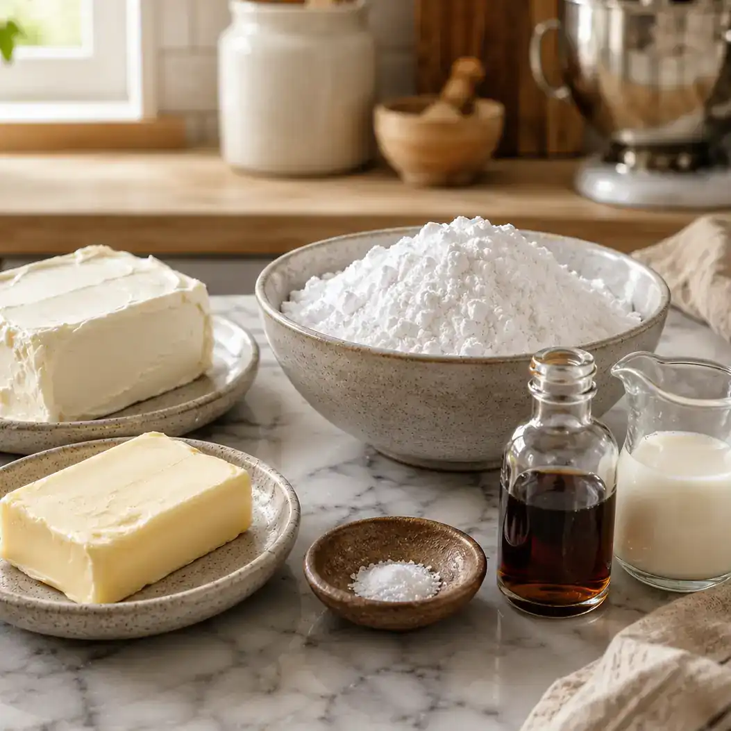 cinnamon roll icing recipe ingredients