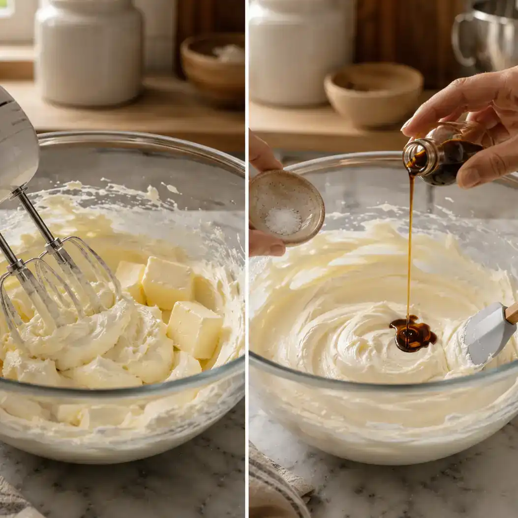cinnamon roll icing recipe preparation