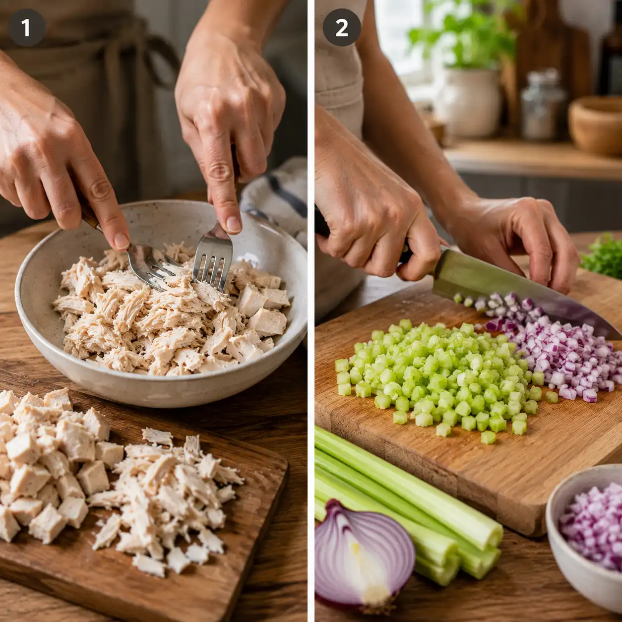 chicken salad recipe sandwich preparation