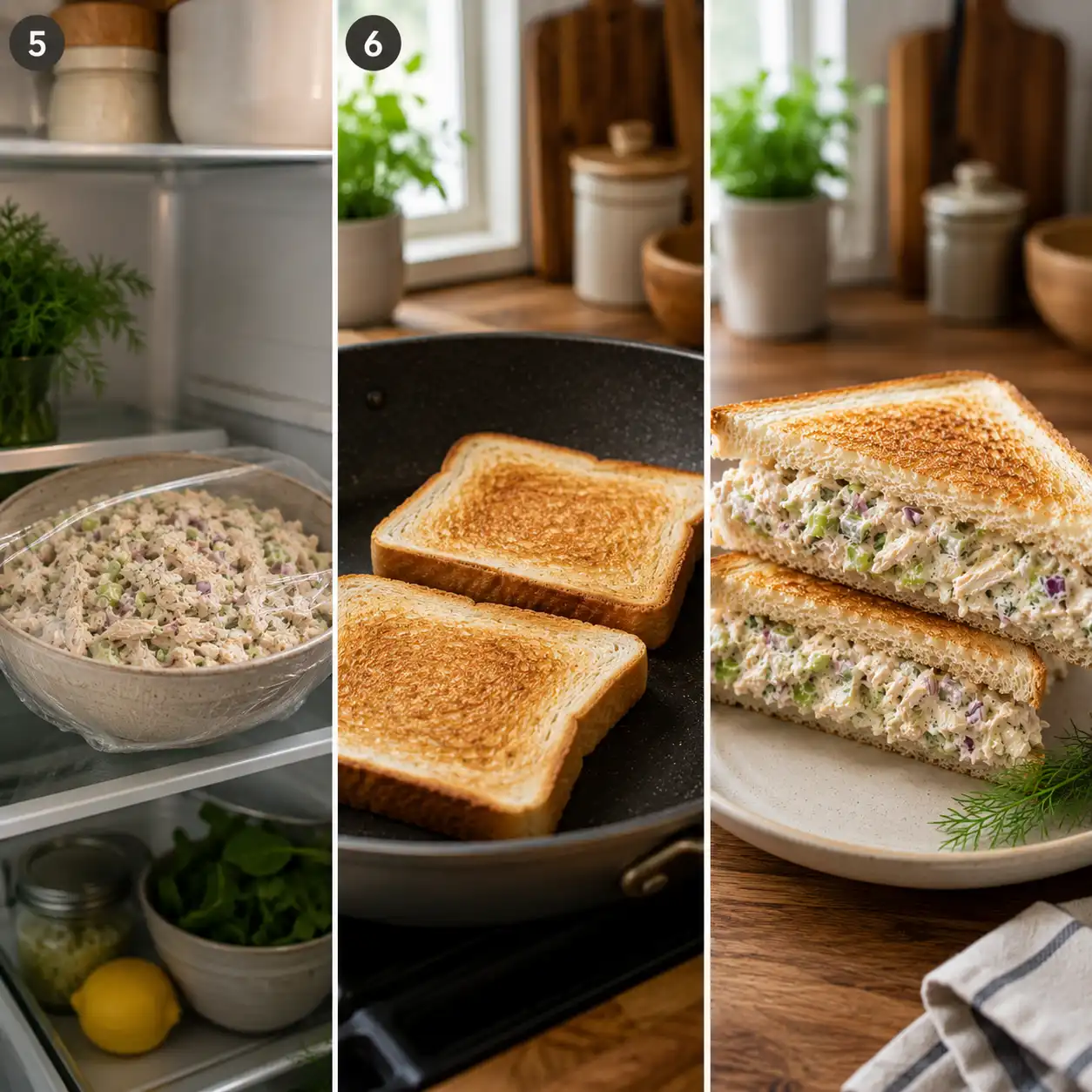 chicken salad recipe sandwich final dish