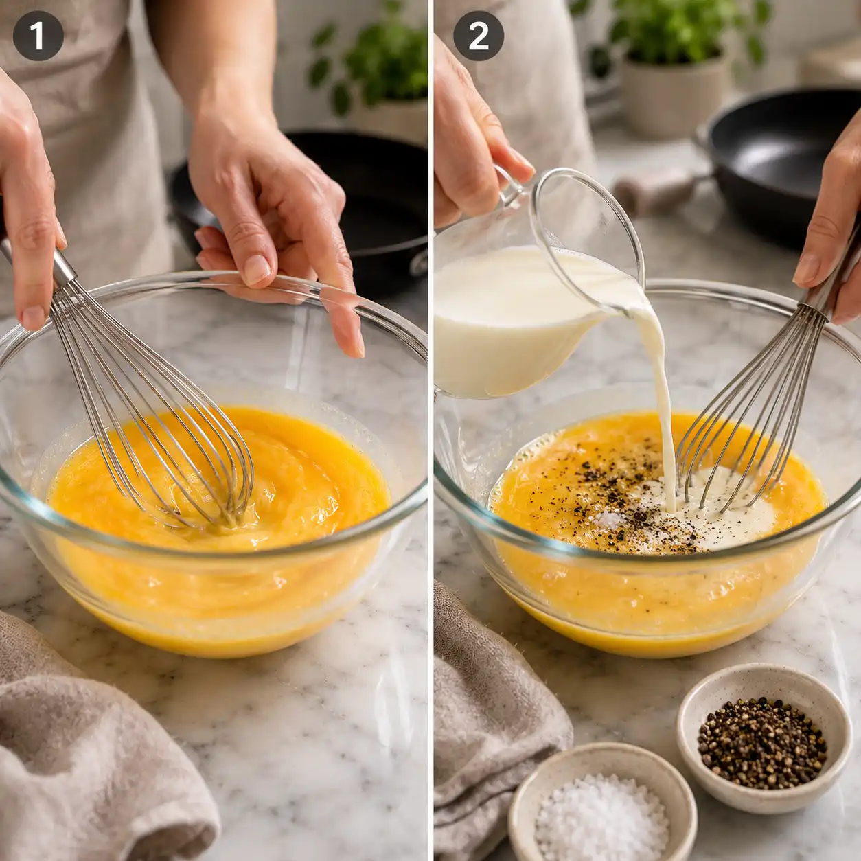 scrambled eggs recipe preparation