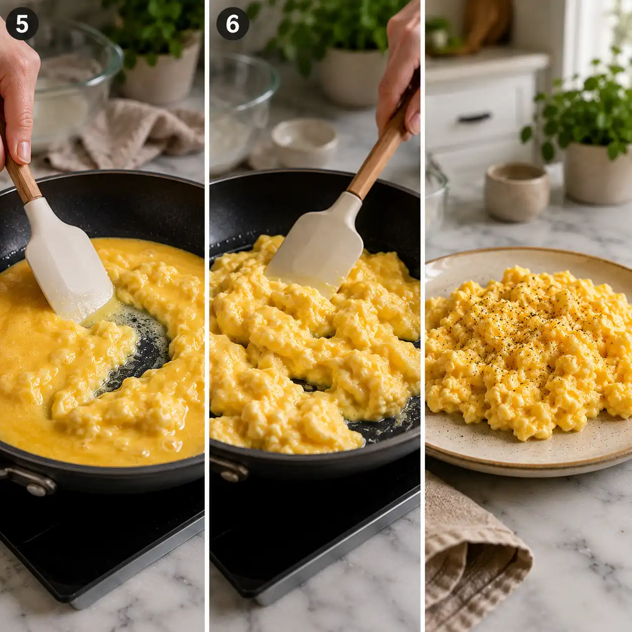 scrambled eggs recipe final dish
