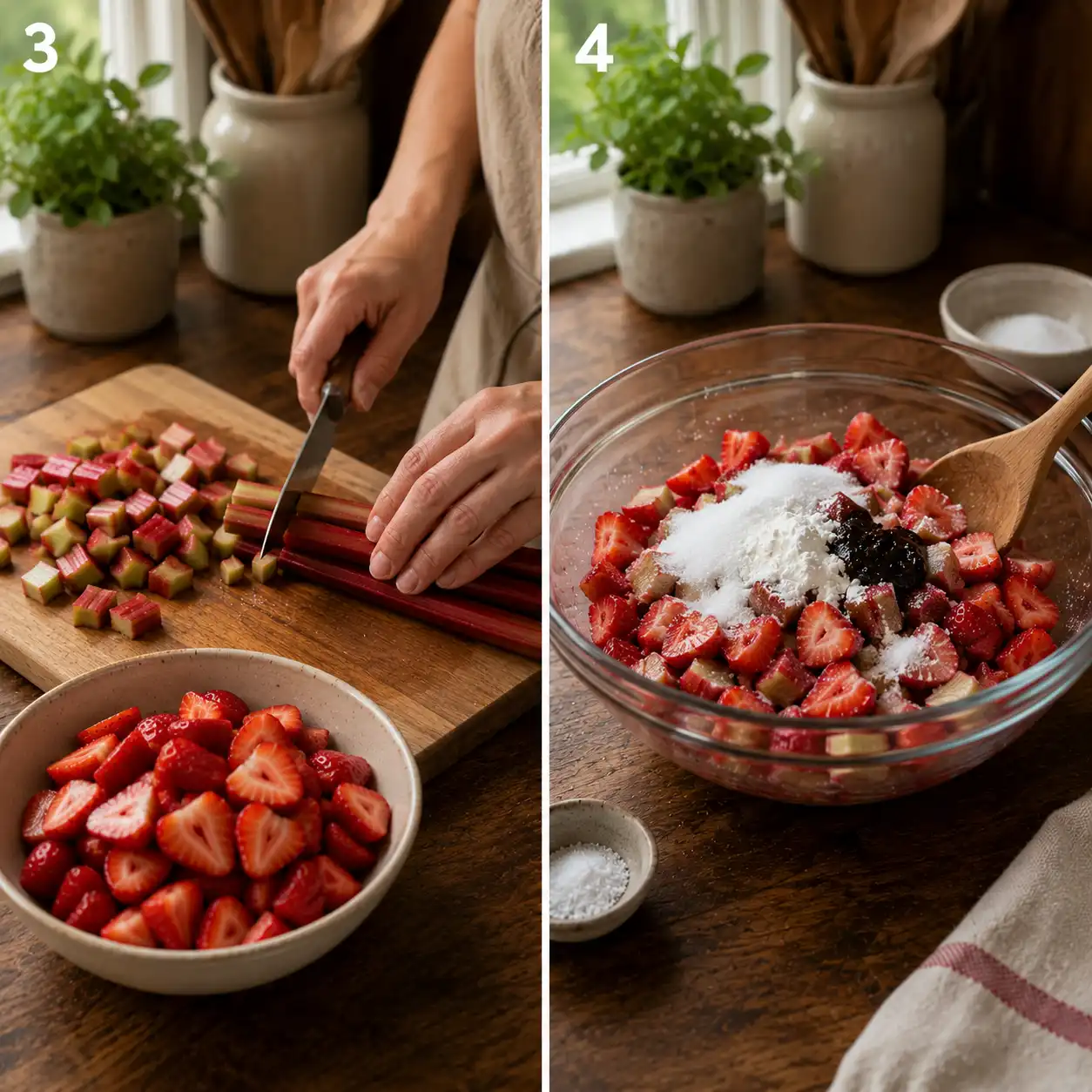 strawberry rhubarb pie recipe final dish