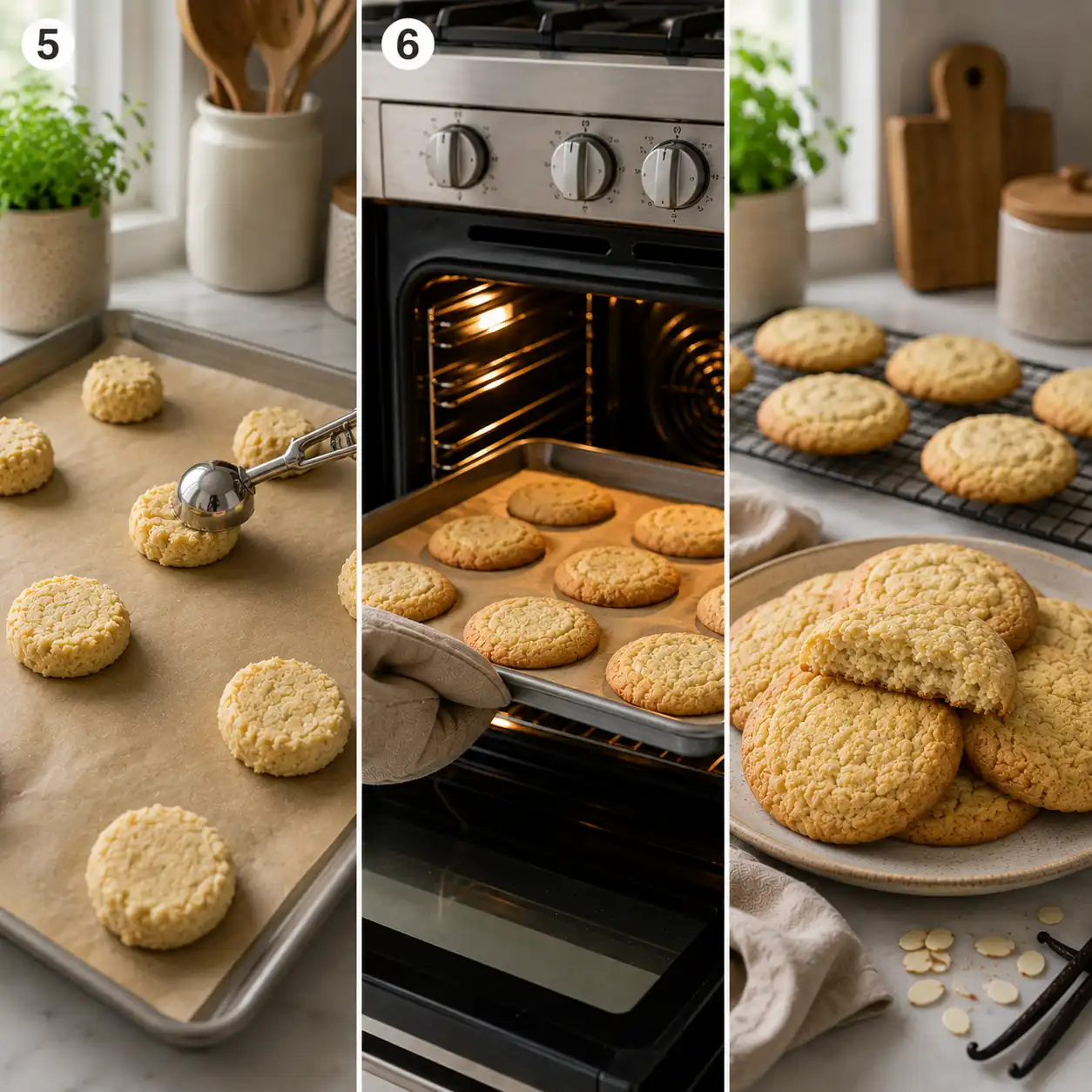 Almond flour cookies final dish