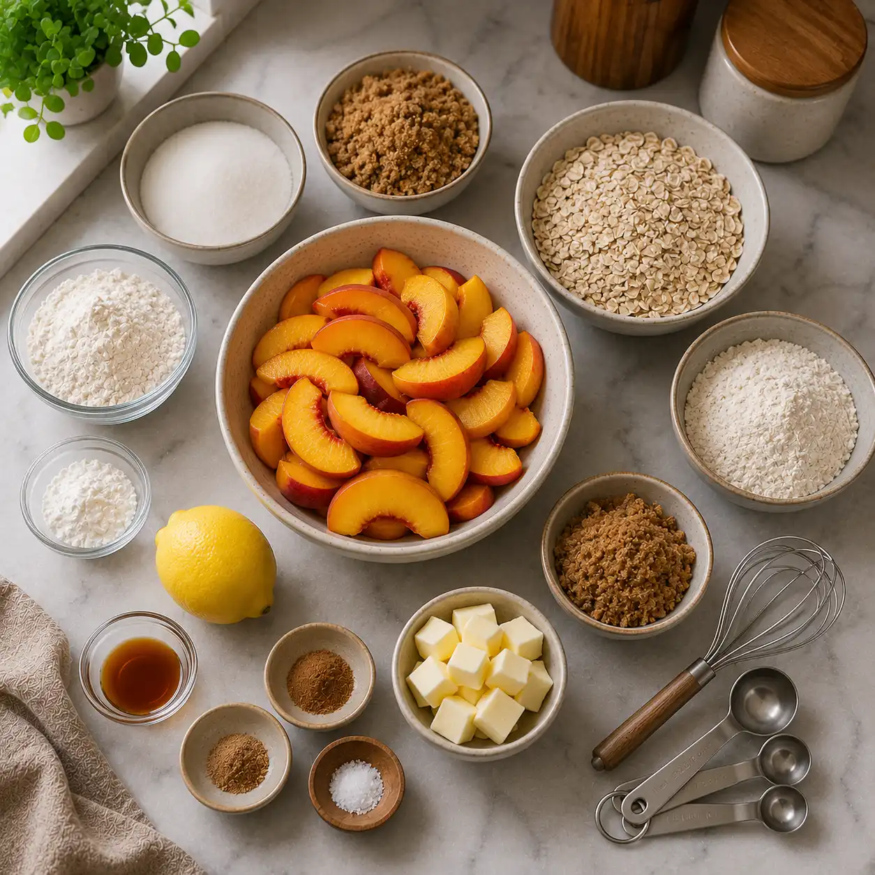 peach crisp recipe ingredients