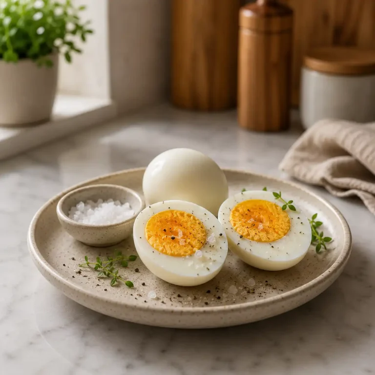 perfect hard boiled eggs recipe featured image