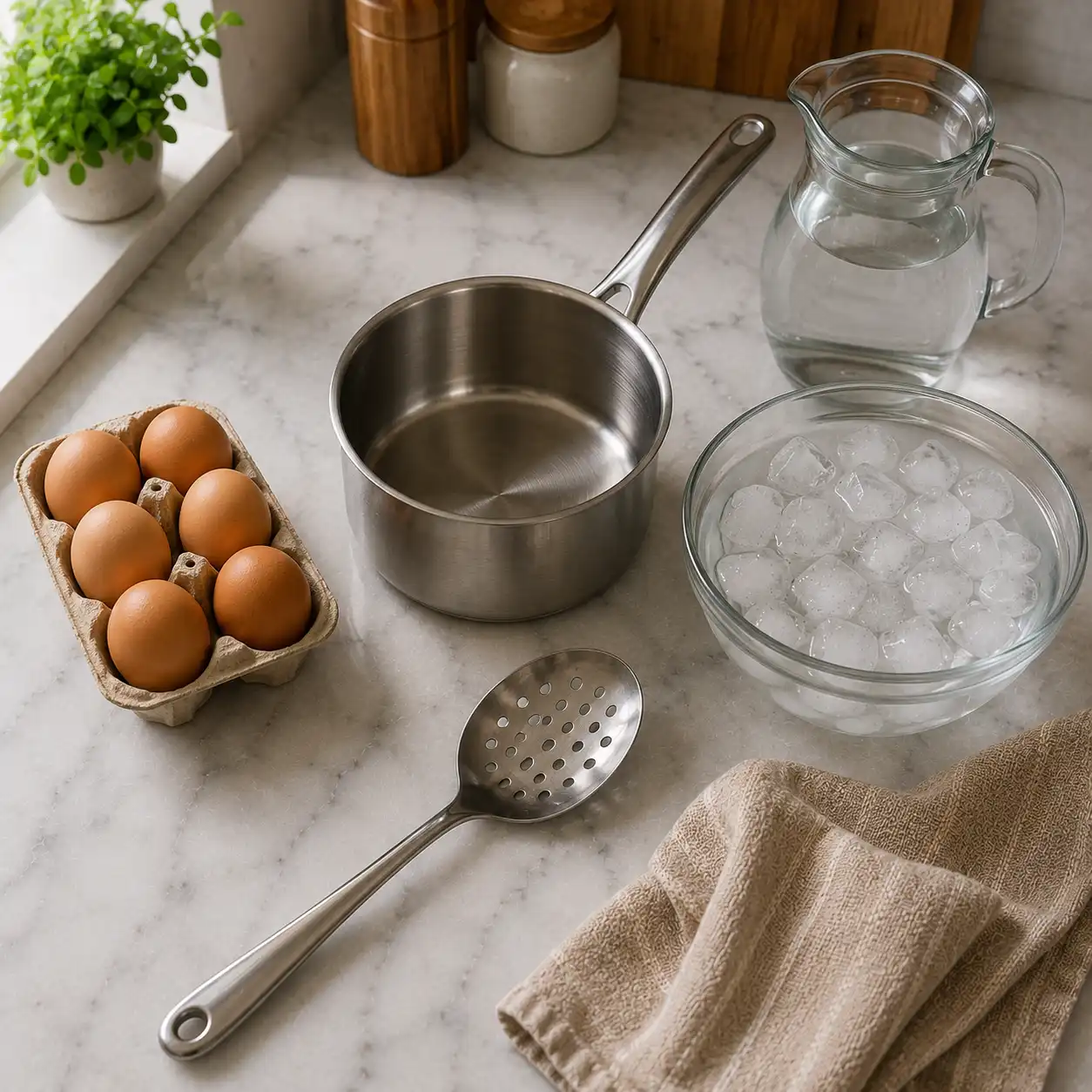 perfect hard boiled eggs ingredients