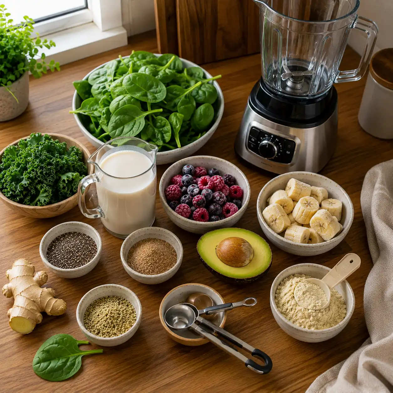 healthy green smoothie ingredients