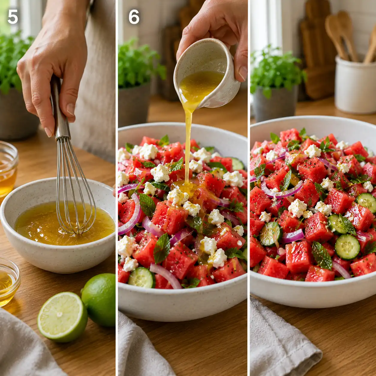 watermelon salad recipe final dish