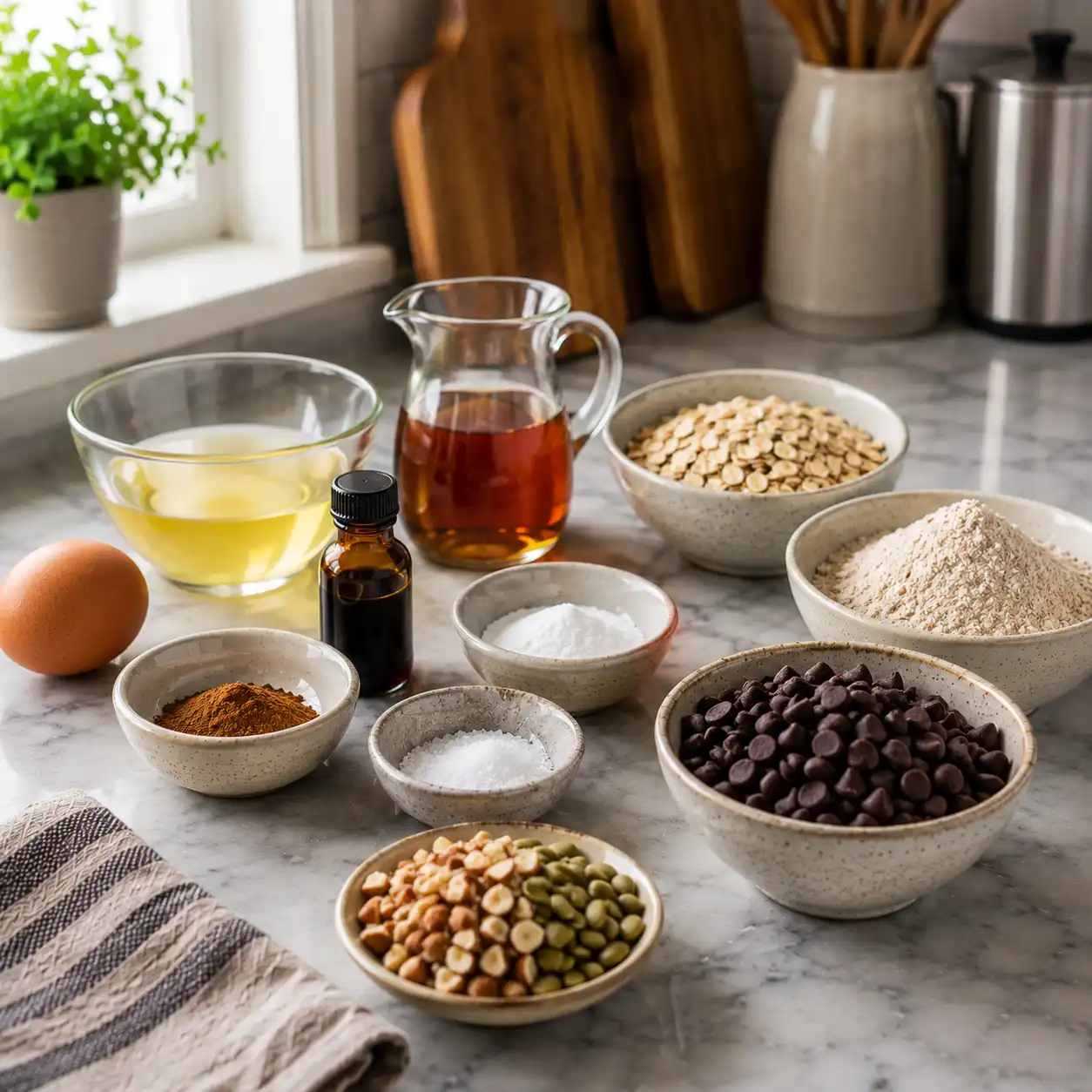 healthy oatmeal chocolate chip cookies ingredients