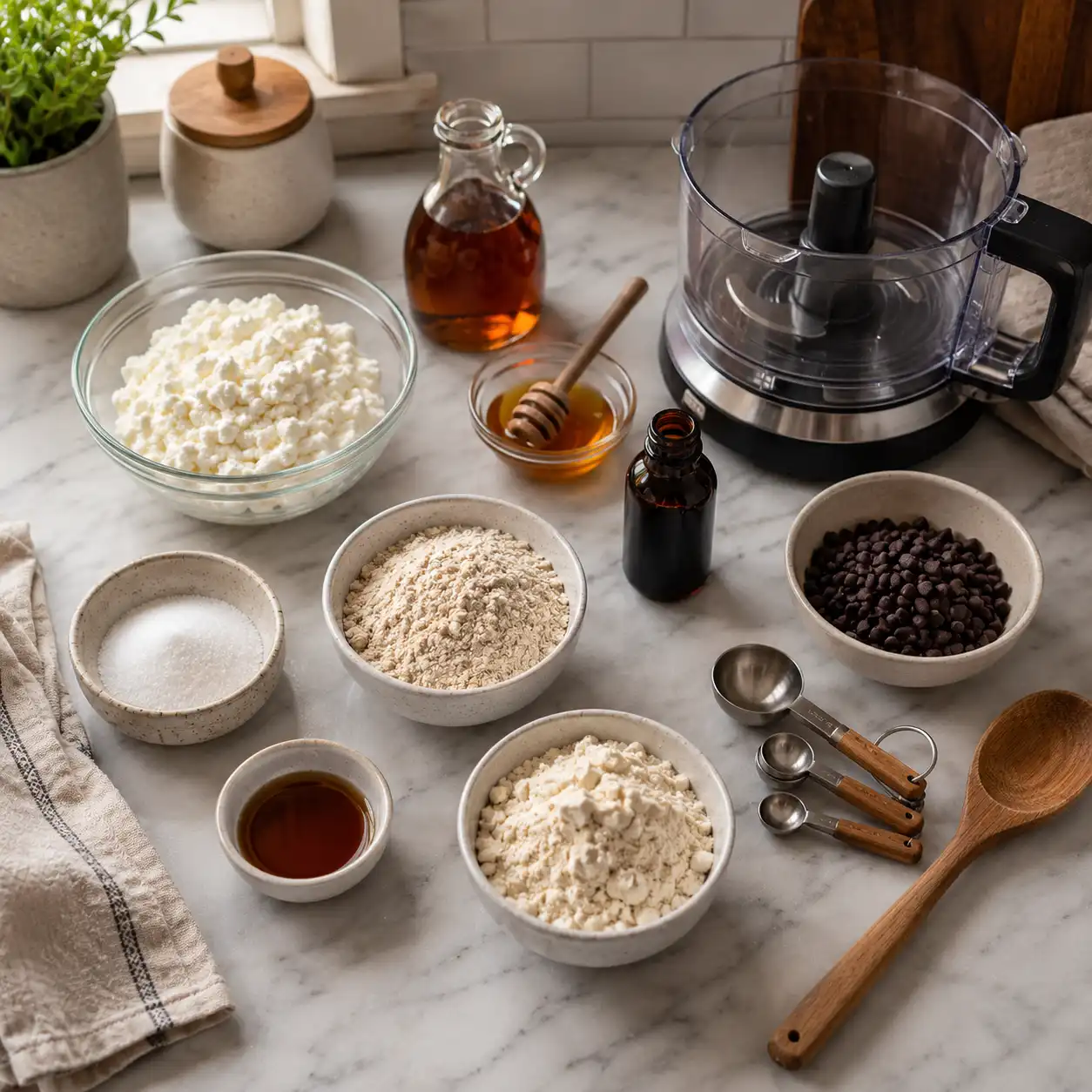 Cottage Cheese Cookie Dough ingredients