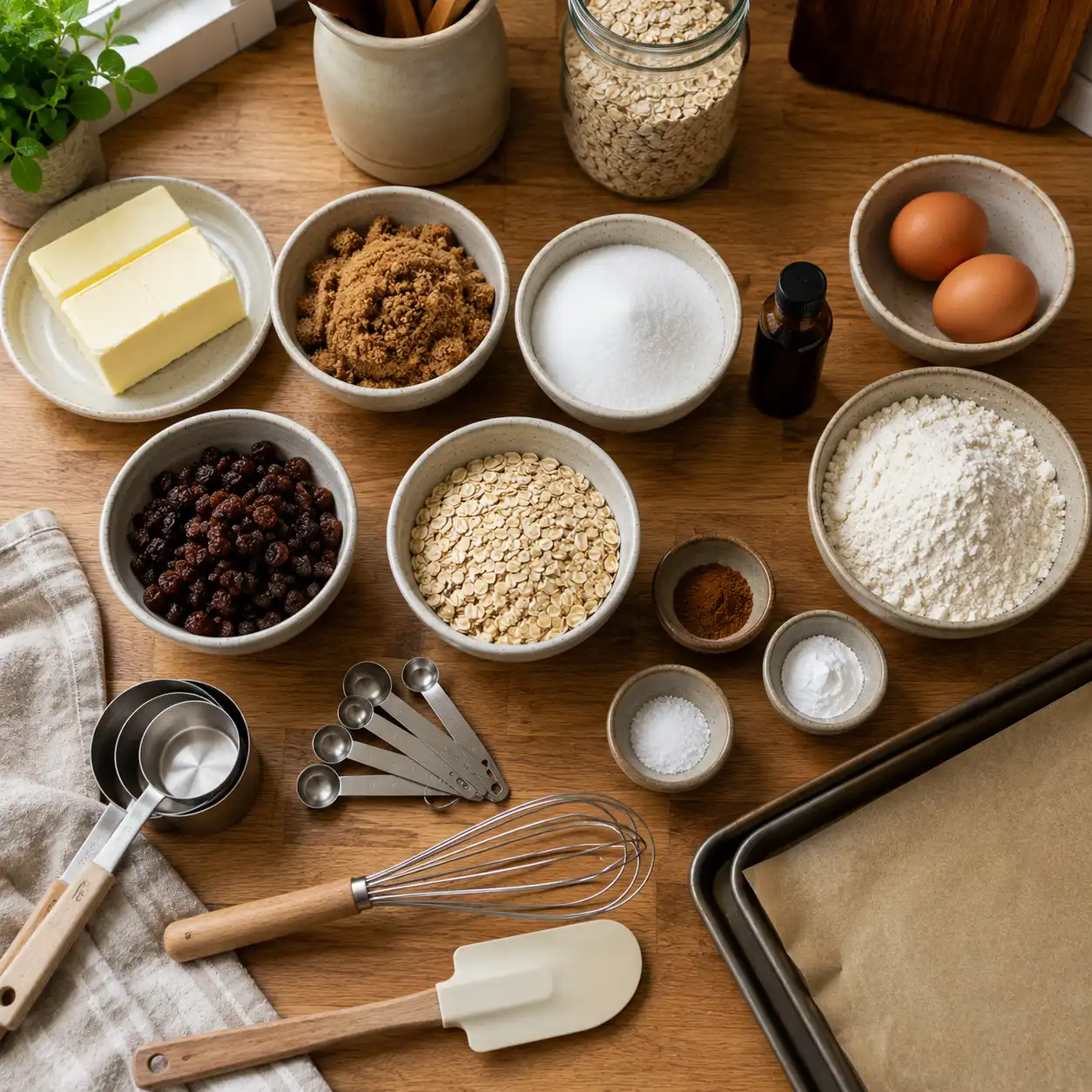 oatmeal raisin cookie recipe ingredients