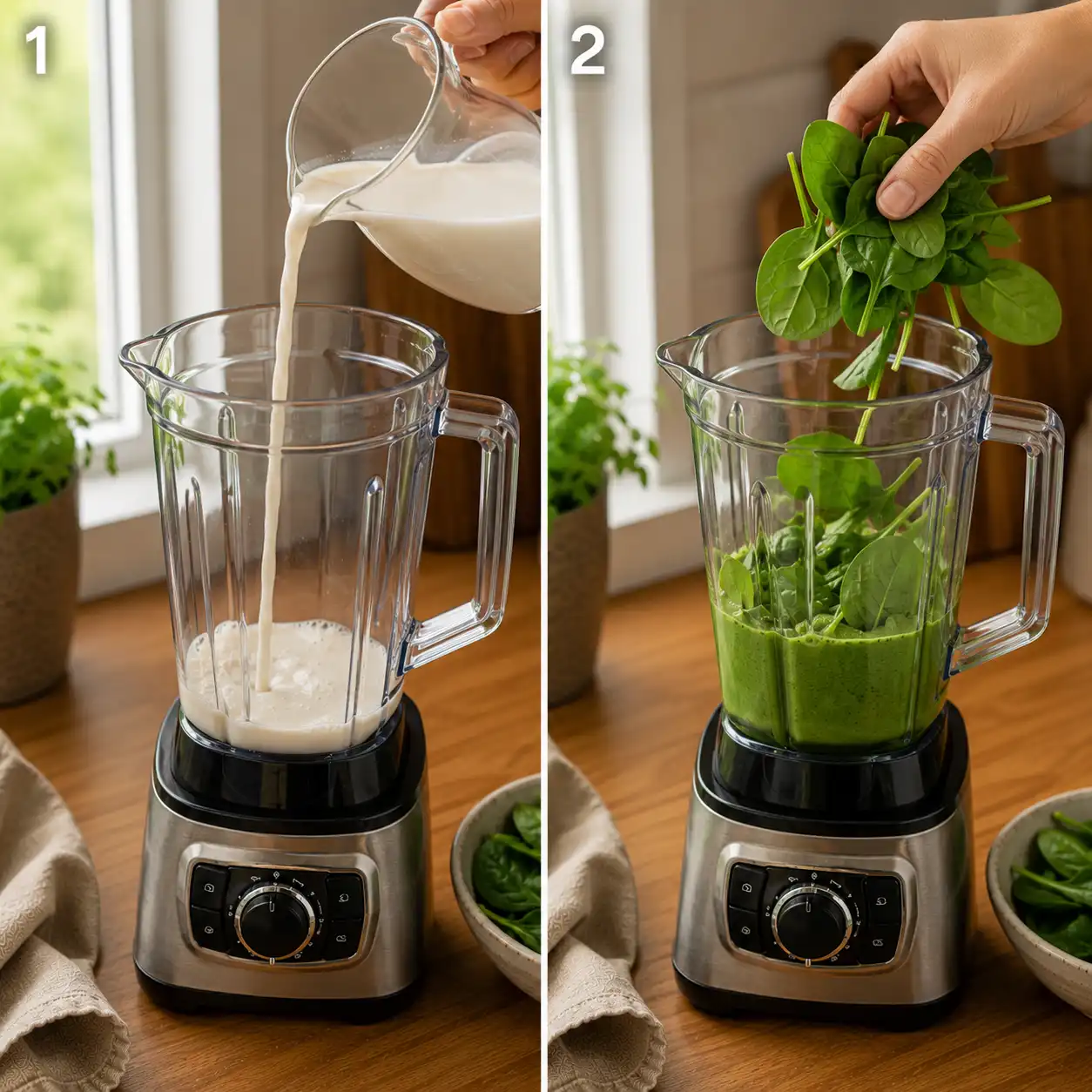 recipe for green smoothie preparation