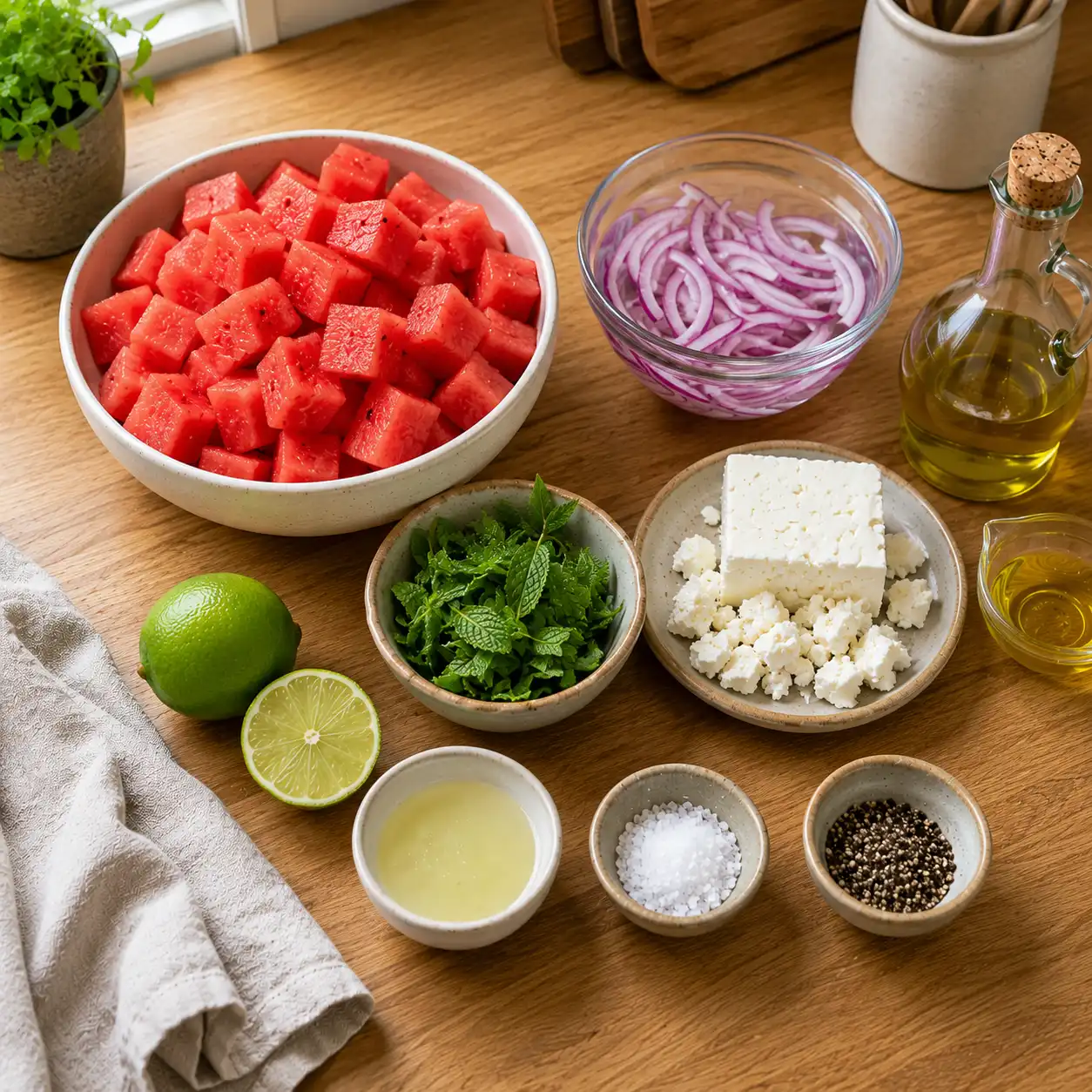 feta watermelon salad recipe ingredients
