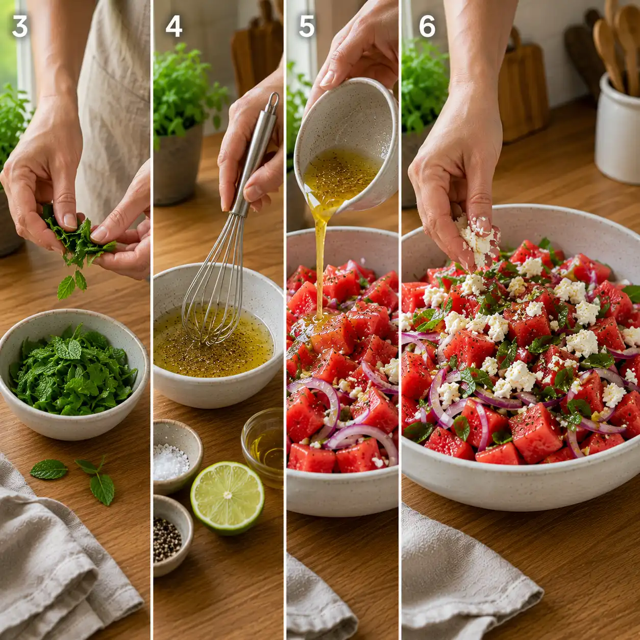 feta watermelon salad recipe final dish