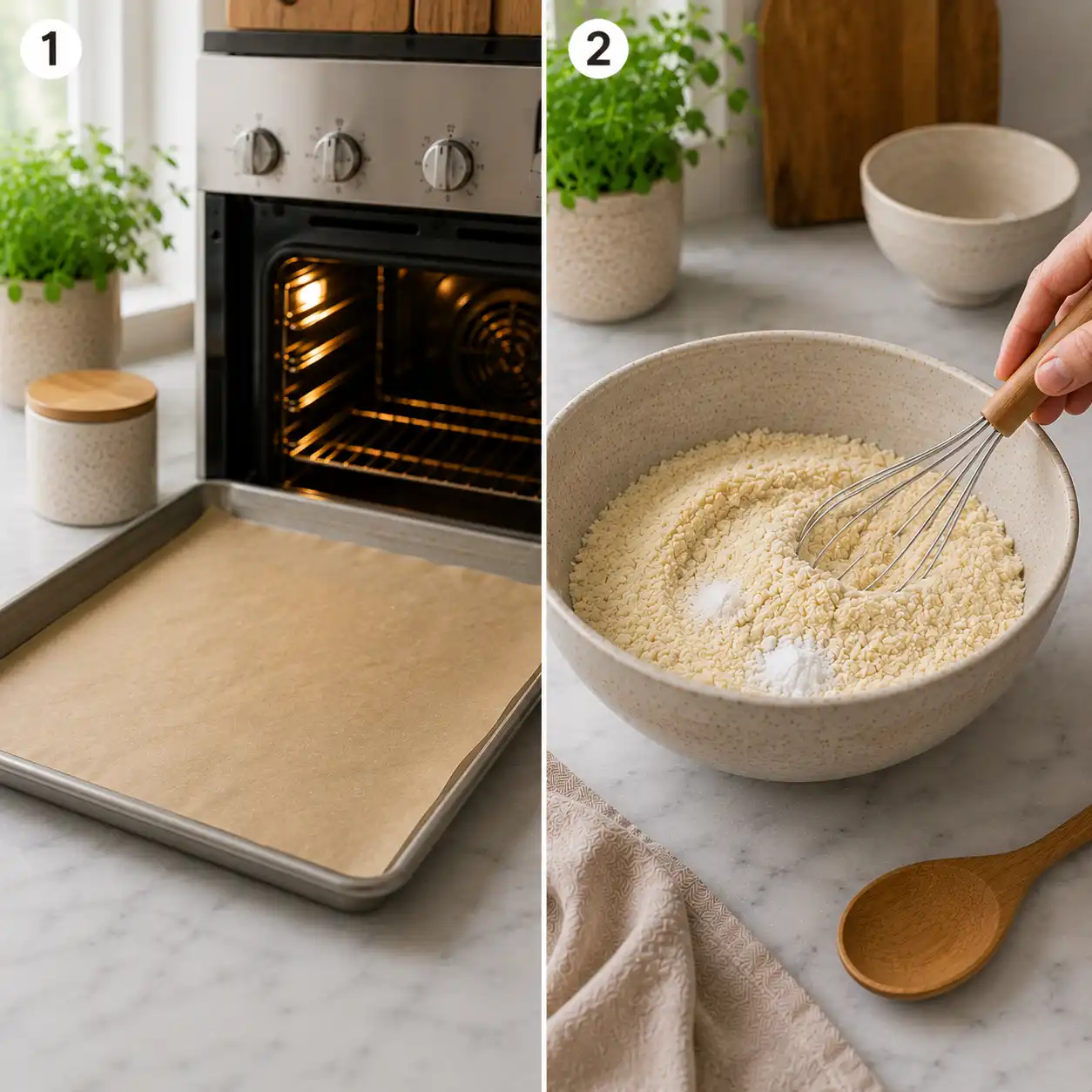 healthy almond flour cookies preparation