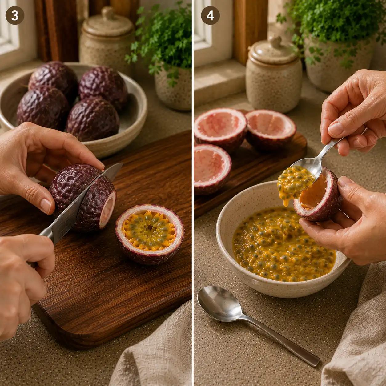 passion fruit recipe preparation step 2