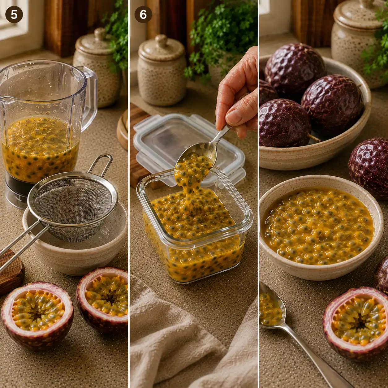 passion fruit recipe preparation step 3