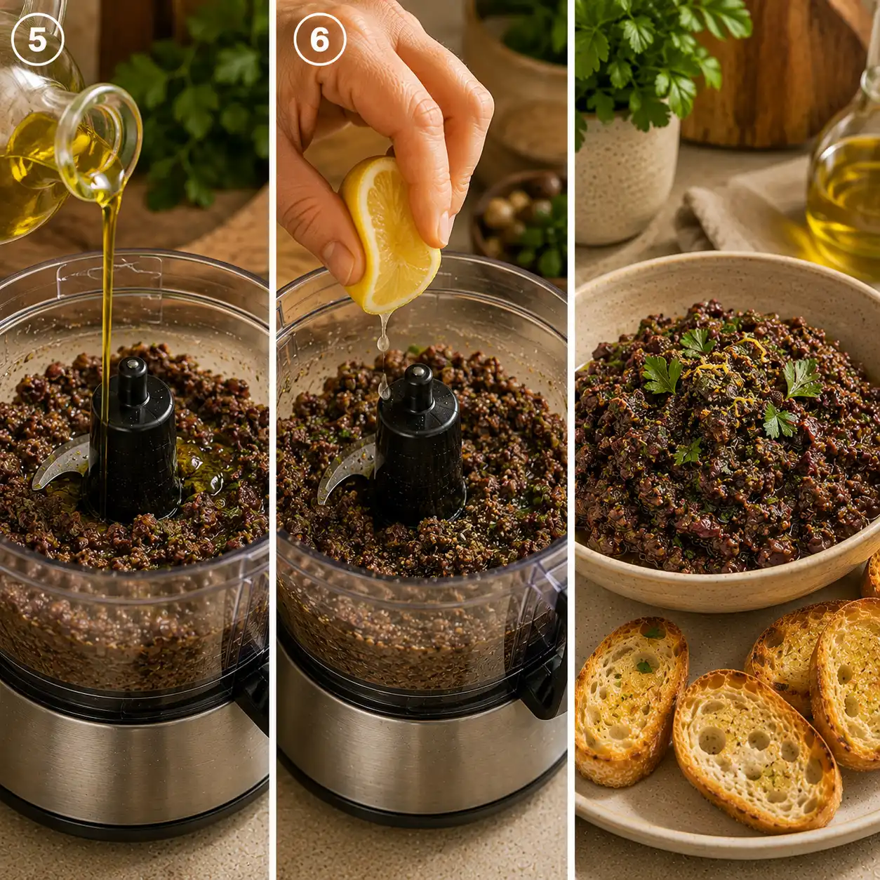 olive tapenade recipe final dish
