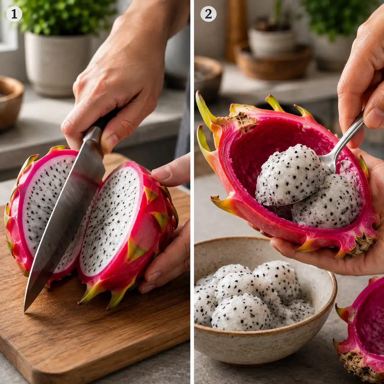 dragon fruit preparation