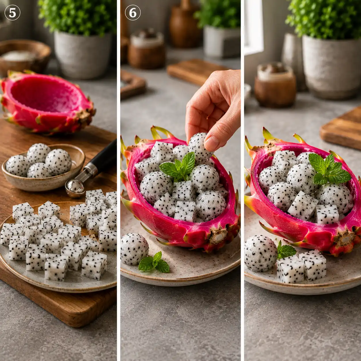 dragon fruit final dish